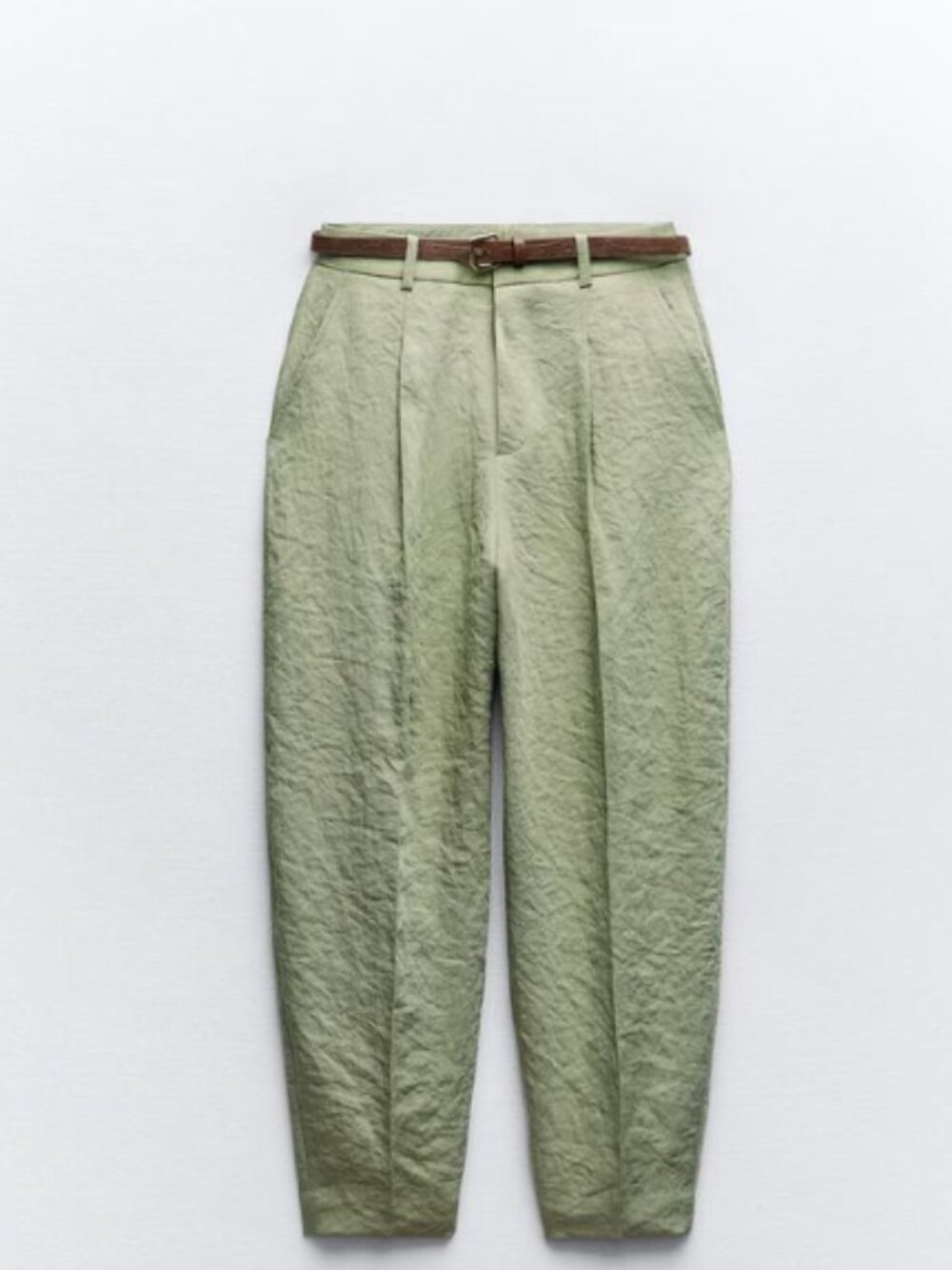 BELTED SLOUCHY PANTS